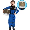 image:imageSpooktacular Creations Astronaut Costume with Helmet Space Suit for Toddler Kids Astronaut Halloween Costume for CosplayBlue jumpsuit with Helmet