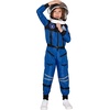 image:imageSpooktacular Creations Astronaut Costume with Helmet Space Suit for Toddler Kids Astronaut Halloween Costume for CosplayBlue jumpsuit with Helmet