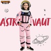 image:imageSpooktacular Creations Astronaut Costume with Helmet Space Suit for Toddler Kids Astronaut Halloween Costume for CosplayPink jumpsuit with Helmet