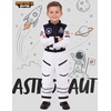 image:imageSpooktacular Creations Astronaut Costume with Helmet Space Suit for Toddler Kids Astronaut Halloween Costume for CosplayWhite jumpsuit