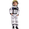 image:imageSpooktacular Creations Astronaut Costume with Helmet Space Suit for Toddler Kids Astronaut Halloween Costume for CosplayWhite jumpsuit with Helmet