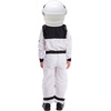 image:imageSpooktacular Creations Astronaut Costume with Helmet Space Suit for Toddler Kids Astronaut Halloween Costume for CosplayWhite jumpsuit with Helmet