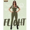 image:imageSpooktacular Creations Fighter Pilot Bodysuit Women Womens Halloween Costumes 2026 Green Pilot Air Force Costume for Cos