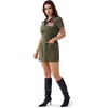image:imageSpooktacular Creations Fighter Pilot Costume Women Womens Halloween Costumes 2026 Green Pilot Suit Air Force Dress for Cos