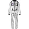 image:imageSpooktacular Creations Halloween Astronaut Costume Men Silver Space Suit Spaceman Jumpsuit Pilot Outfit for Cosplay PartiesSilver