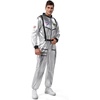 image:imageSpooktacular Creations Halloween Astronaut Costume Men Silver Space Suit Spaceman Jumpsuit Pilot Outfit for Cosplay PartiesSilver