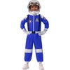image:imageSpooktacular Creations Halloween Astronaut Costume for Kids Unisex Astronaut Outfit Toddler Pilot Jumpsuit for Themed PartyBlue