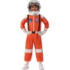 image:imageSpooktacular Creations Halloween Astronaut Costume for Kids Unisex Astronaut Outfit Toddler Pilot Jumpsuit for Themed PartyOrange