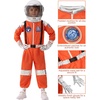 image:imageSpooktacular Creations Halloween Astronaut Costume for Kids Unisex Astronaut Outfit Toddler Pilot Jumpsuit for Themed PartyOrange