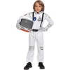 image:imageSpooktacular Creations Halloween Astronaut Costume for Kids Unisex Astronaut Outfit Toddler Pilot Jumpsuit for Themed PartyWhite