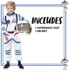 image:imageSpooktacular Creations Halloween Child Unisex Astronaut CostumePilot Jumpsuit for Kids Halloween Cosplay PartyWhite