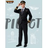 image:imageSpooktacular Creations Pilot Captain Costume Men Pilot Uniform Flight Jackets Outfit Adult Halloween Captain Costumes