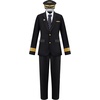 image:imageSpooktacular Creations Pilot Captain Costume Men Pilot Uniform Flight Jackets Outfit Adult Halloween Captain Costumes