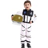 image:imageSpooktacular Creations Astronaut Costume with Helmet Space Suit for Toddler Kids Astronaut Halloween Costume for CosplayWhite jumpsuit with Helmet