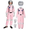 image:imageSpooktacular Creations Halloween Astronaut Costume for Kids Unisex Astronaut Outfit Toddler Pilot Jumpsuit for Themed PartyPink