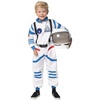 image:imageSpooktacular Creations Halloween Child Unisex Astronaut CostumePilot Jumpsuit for Kids Halloween Cosplay PartyWhite