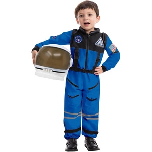 image:imageSpooktacular Creations Astronaut Costume with Helmet Space Suit for Toddler Kids Astronaut Halloween Costume for CosplayBlue jumpsuit with Helmet