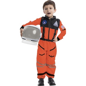image:imageSpooktacular Creations Astronaut Costume with Helmet Space Suit for Toddler Kids Astronaut Halloween Costume for CosplayOrange jumpsuit with Helmet