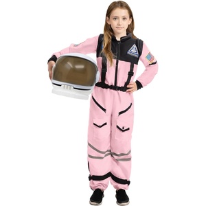 image:imageSpooktacular Creations Astronaut Costume with Helmet Space Suit for Toddler Kids Astronaut Halloween Costume for CosplayPink jumpsuit with Helmet