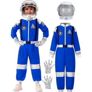 image:imageSpooktacular Creations Halloween Astronaut Costume for Kids Unisex Astronaut Outfit Toddler Pilot Jumpsuit for Themed PartyBlue