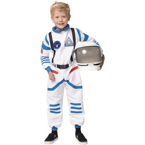image:imageSpooktacular Creations Halloween Child Unisex Astronaut CostumePilot Jumpsuit for Kids Halloween Cosplay PartyWhite